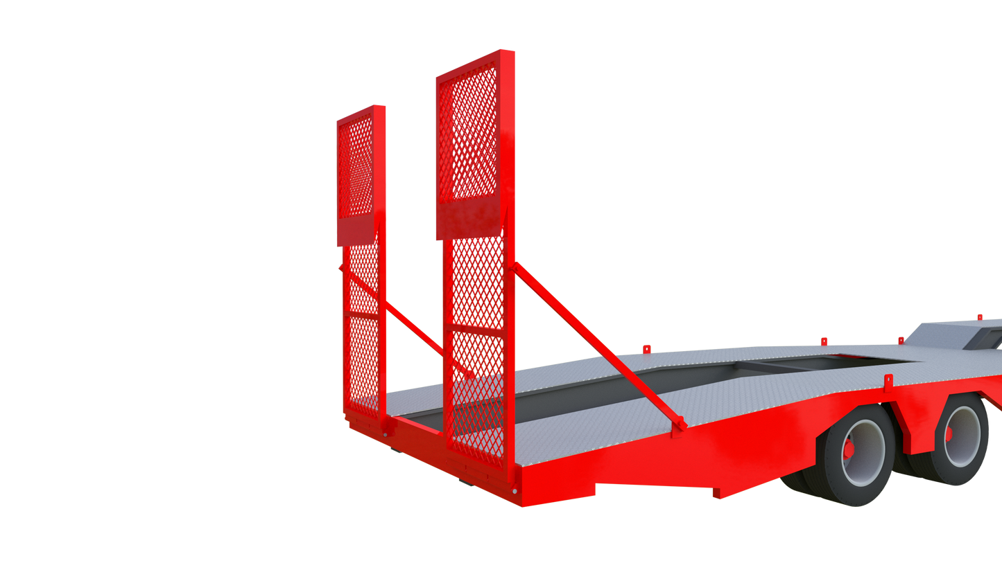 Remorque transport manitou cirque 3D