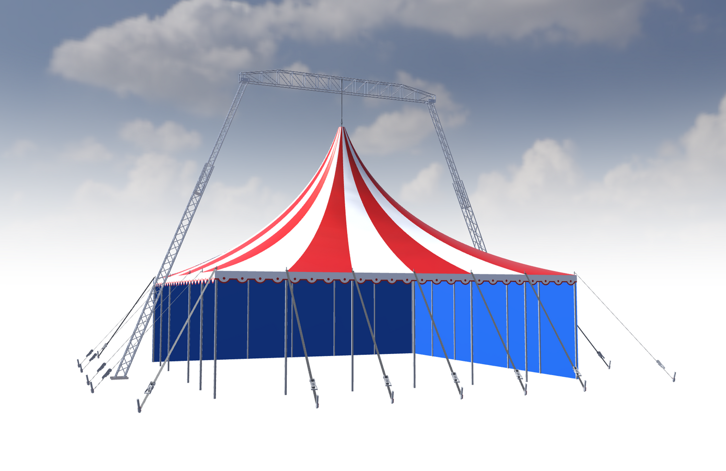 Tente de cirque 3D pour éléphant