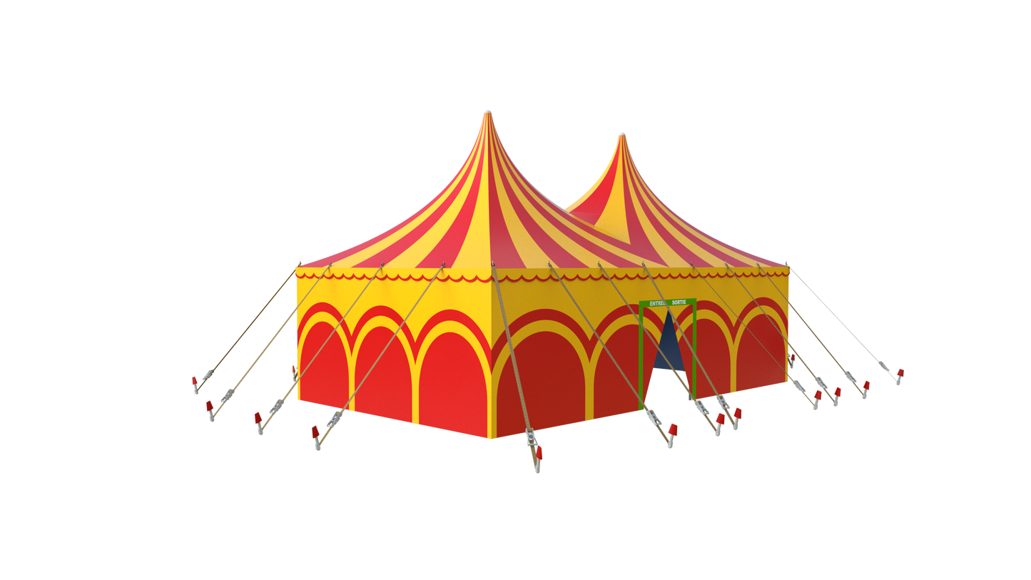 Tente d'accueil cirque 3D type 1