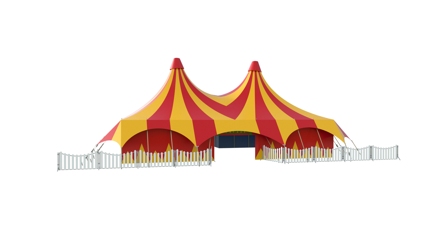 Tente d'accueil cirque 3D type 2