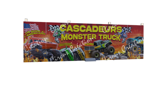 Semi remorque caisse cascadeur