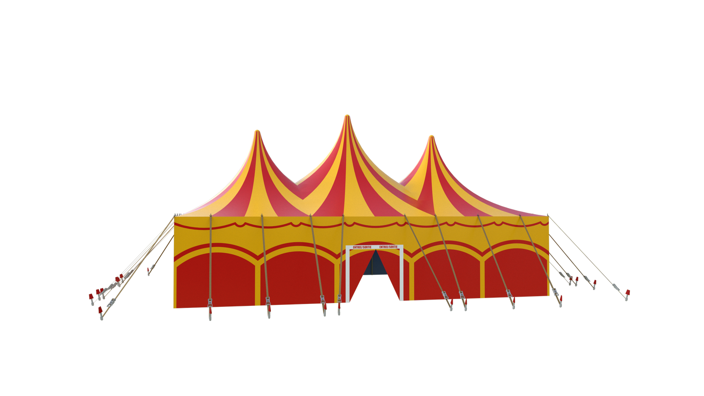 Tente d'accueil cirque 3D type 3