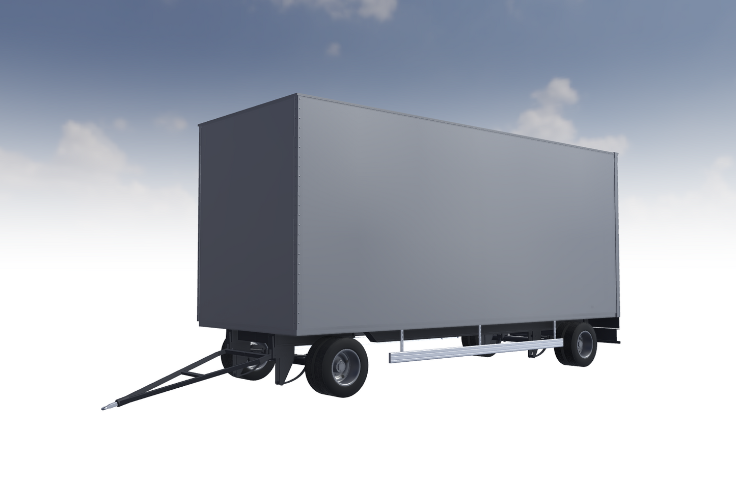 Remorque fourgon 3D type 1