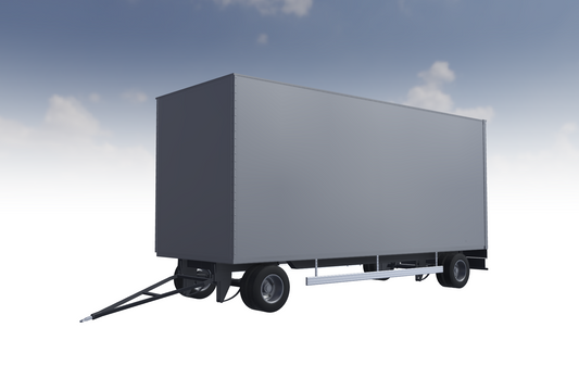 Remorque fourgon 3D type 1