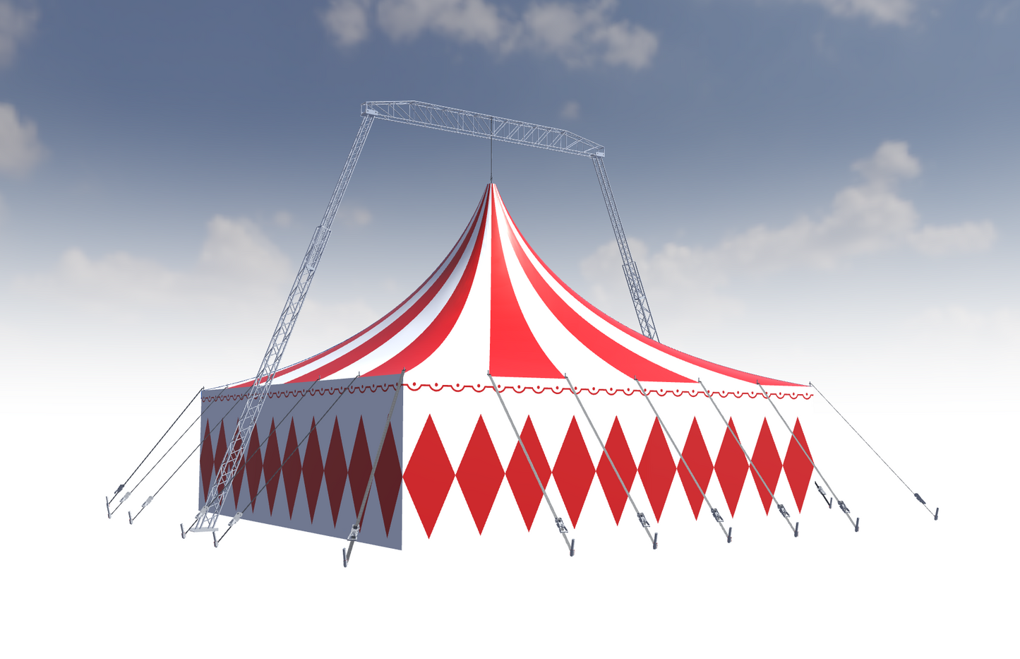 Tente de cirque 3D pour éléphant