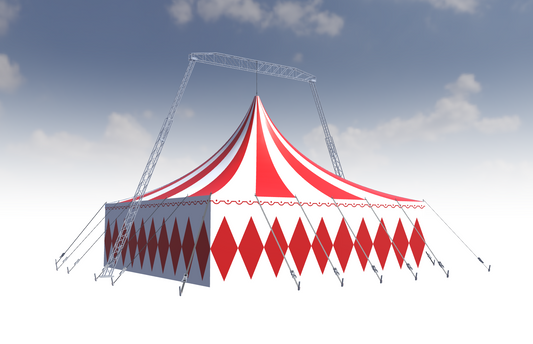 Tente de cirque 3D pour éléphant