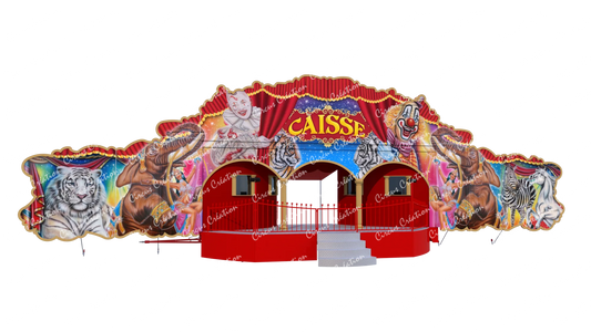 Remorque caisse cirque 3D type 1