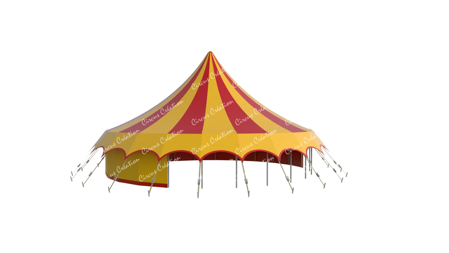 Tente ménagerie cirque 3D type 1