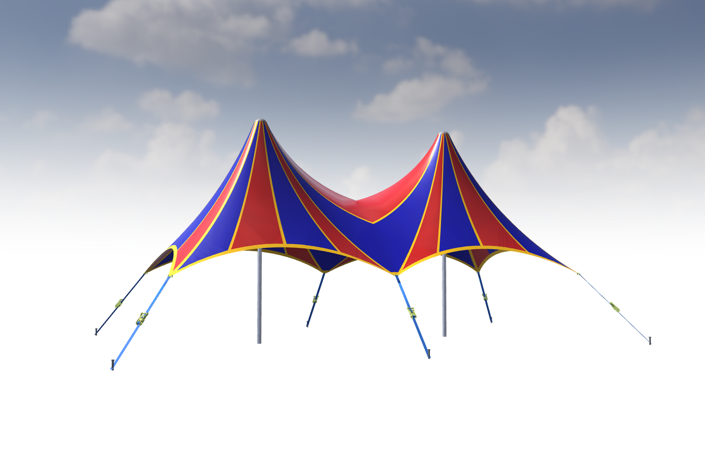 Tente araignée cirque 3D type 1